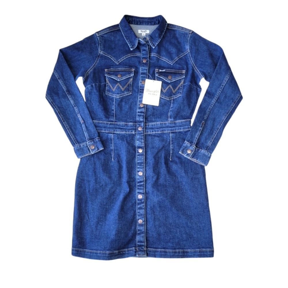 Wrangler Blue Denim Mini Dress - Picture 4 of 7